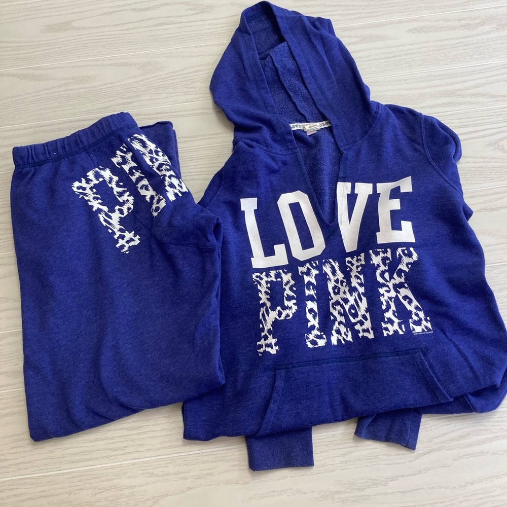 VS sweatpants and hoodie
